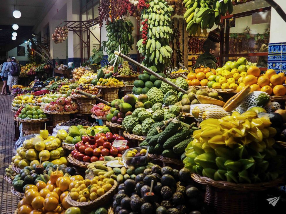 Farmers market fruits Madeira