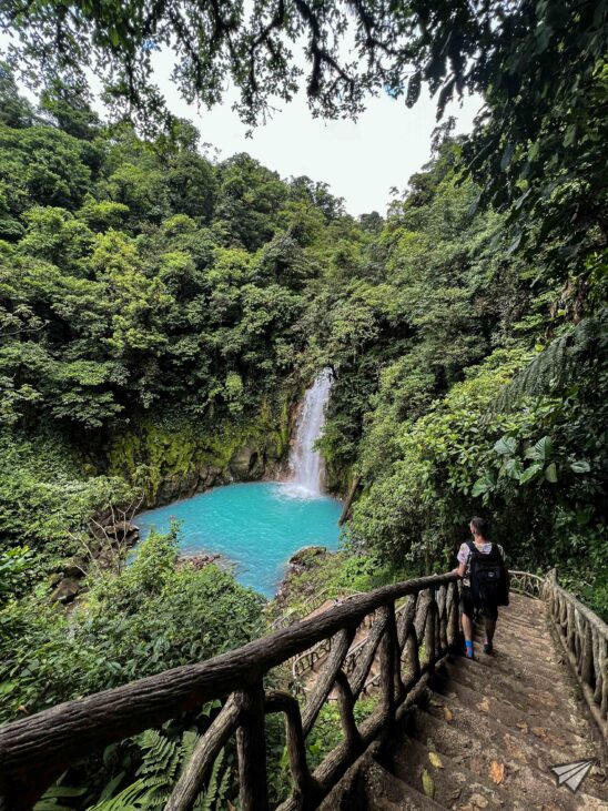 Rio Celeste waterfall in Costa Rica
