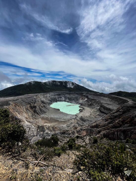 panorama Volcano Poas in Costa Rica